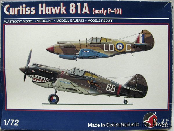 Pavla 1/72 Curtiss Hawk H-81A-2 / P-40CU / Tomahawk Mk.IIb / (Early P ...