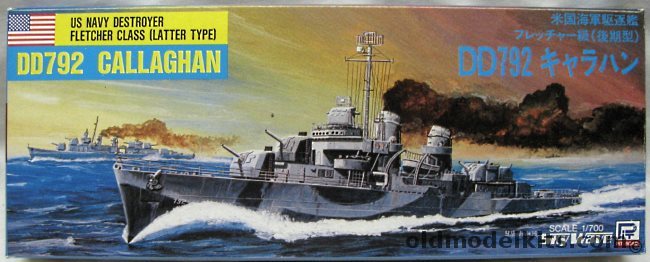 Skywave 1/700 USS Callaghan DD792 Destroyer (Fletcher Later Type ...