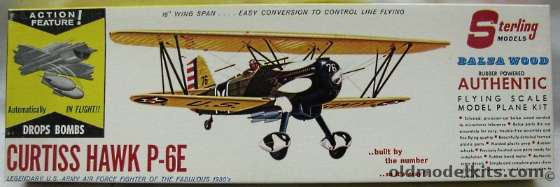 Sterling Curtiss P-6E Hawk - 16 inch Wingspan Flying Model Aircraft ...