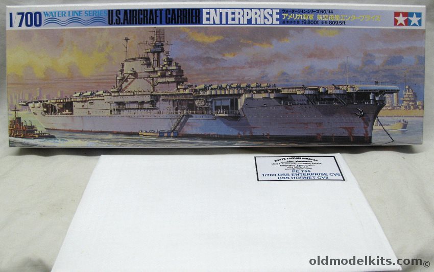 Tamiya 1/700 USS Enterprise CV6 Aircraft Carrier With White Ensign ...