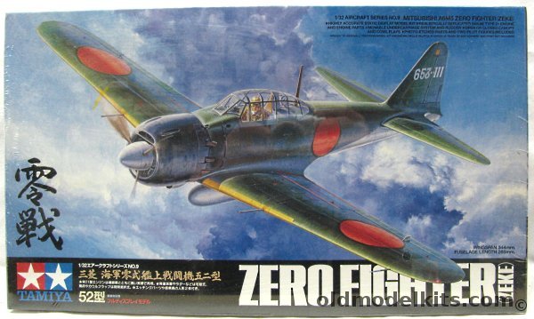 Tamiya 1/32 Zero Fighter (Zeke) Mitsubishi A6M5, 60309-6800