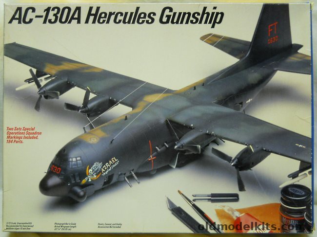 Testors 1/72 Lockheed AC-130A Hercules Gunship, 691