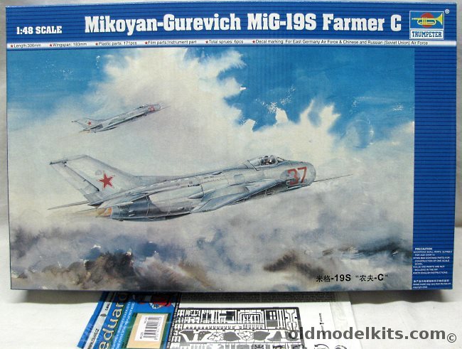 Trumpeter 1/48 Mig-19S Farmer C + Eduard PE - USSR / DDR / China, 02803