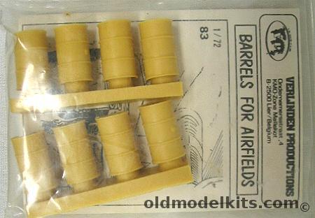 Verlinden 1/72 Barrels For Airfields - 45 Gallon Drums - Bagged, 83